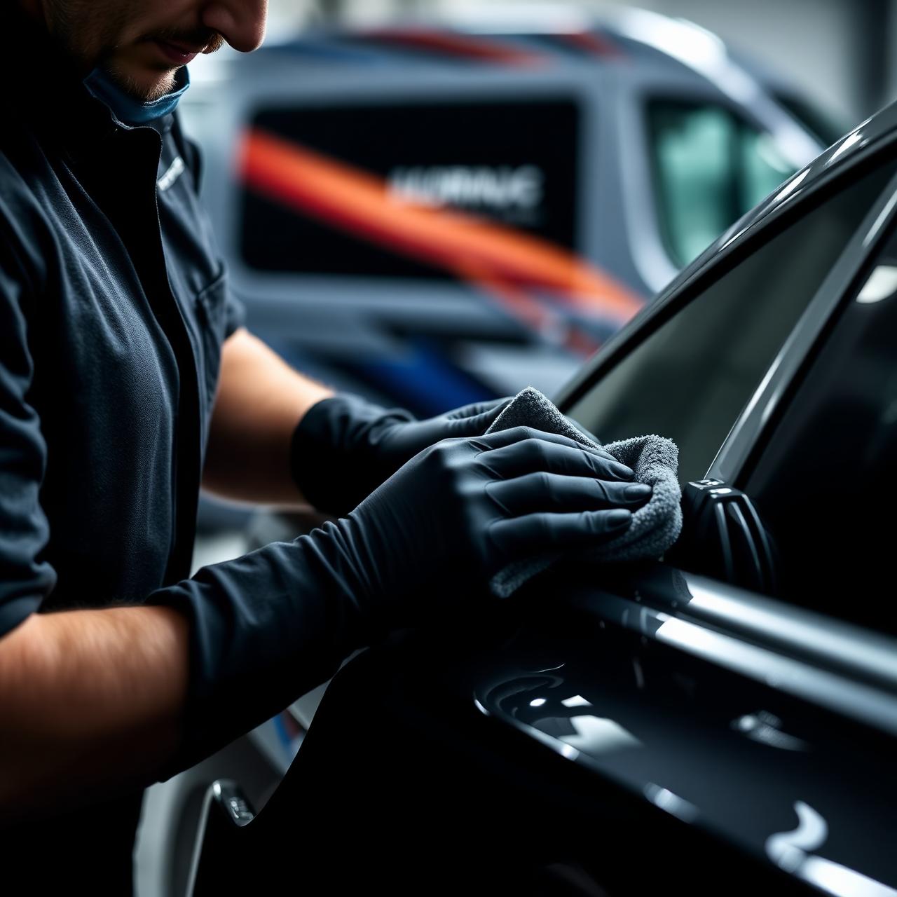 Mobile detailer at work